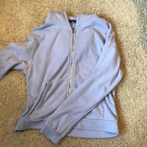Blue Brandy Melville Zip Up Hoodie